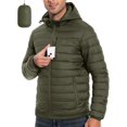 thumbnail image 1 of Packable Puffer Jacket Men Pioneer Camp 16oz Hooded 3 Pockets, 1 of 5