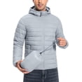thumbnail image 1 of Pioneer Camp Men's Packable Puffer Jacket, Hooded with 6 Pockets, 1 of 6