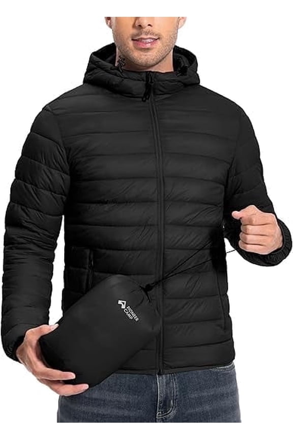 Packable, Hooded, 6 Pockets Puffer Jacket (Men's)