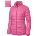 thumbnail image 1 of Packable Puffer Jacket Women without Hood Ellie Pink Water-Resistant- Repellent For Outdoor (XL), 1 of 7