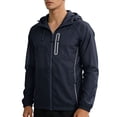 thumbnail image 1 of Packable Rain Jacket Men with Reflective Zipper, Lightweight Waterproof Quick Dry Raincoat, Mens Rain Jacket for Outdoor Sports Size 3XL Black, 1 of 9