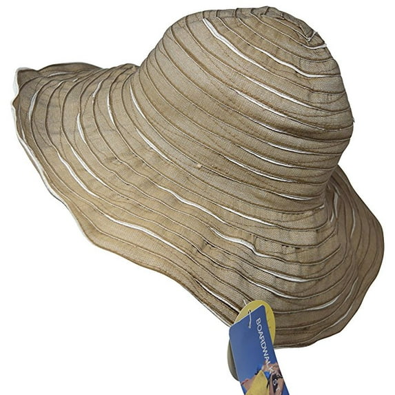 Packable Reversible Crusher Sun Shade Beach Hat, Adjustable Wide Shapeable Brim, SPF UPF 50 UV P