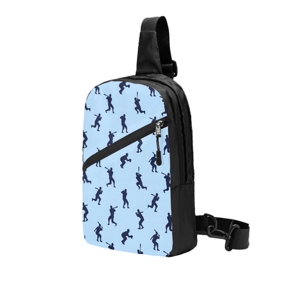 Packable Sling Backpack Baseball Players Foldable Crossbody Shoulder Chest Bag Daypack for Women Men