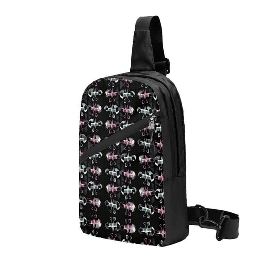Packable Sling Backpack Scissors And Comb Hair Stylist Salon Foldable Crossbody Shoulder Chest Bag Daypack for Women Men