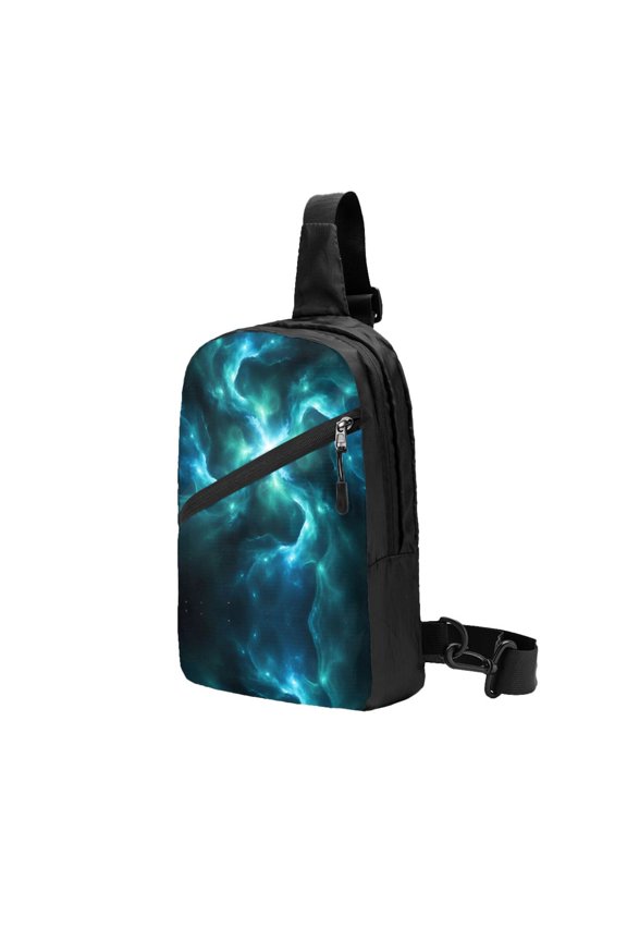 Packable Sling Backpack Trippies Galaxy Space Foldable Crossbody Shoulder Chest Bag Daypack for Women Men
