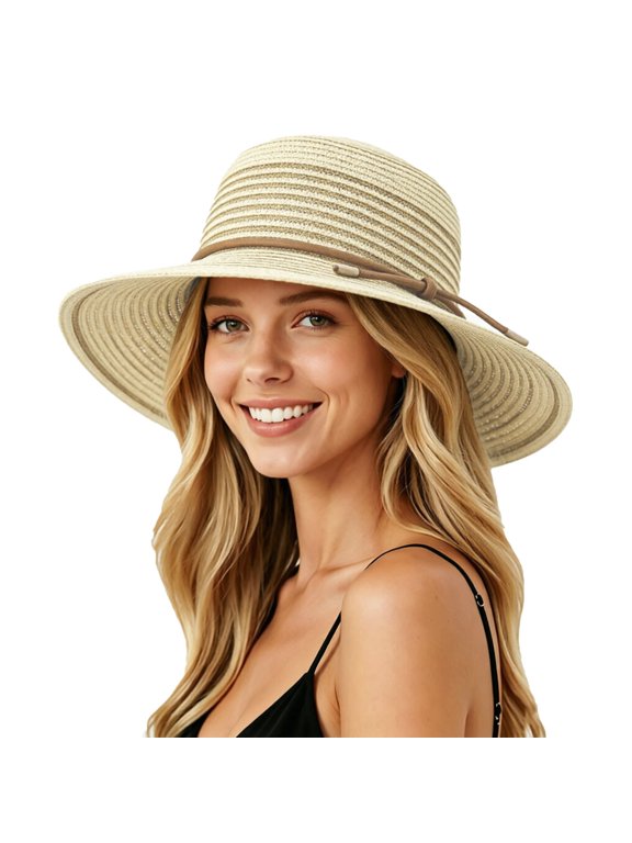 Packable Sun Hat Women Outdoor Protection Bucket Hat Uv Protection Fishing Hat Summer Outdoor Tops Khaki One Size