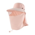 thumbnail image 1 of Packable Wide Brim Sun Hat with Scarf, Convertible Neck Protection Hat for Women, Lightweight Travel Sun Hat for Beach and Summer Outings, 1 of 6