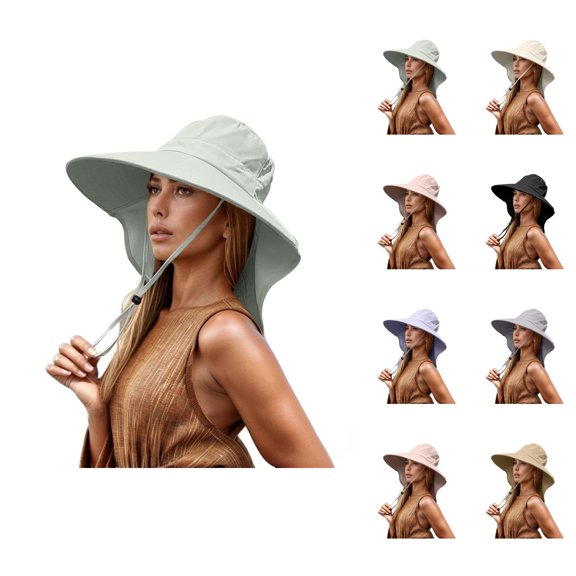 Packable Wide Brim UV Protection Sun Hat for Women – Straw Beach Hat for Outdoor Adventures, Hiking & Vacation, Comfortable & Stylish Design for Full Sun Protection