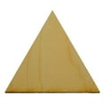 thumbnail image 1 of Package of 10, 4 Inch x 1/8" Baltic Birch Plywood Equilateral Triangle Wood Cutout for Wood Craft Project, Children or Adult Art Work, Home and Holiday Décor and DIY Fun, Made in USA, 1 of 2