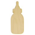 thumbnail image 1 of Package of 10, Small 2" x 5" x 1/4" Baltic Birch Plywood Baby Bottle Wood Cutout for Wood Craft Project, Children or Adult Art Work, Home Décor and DIY Fun, Made in USA, 1 of 2