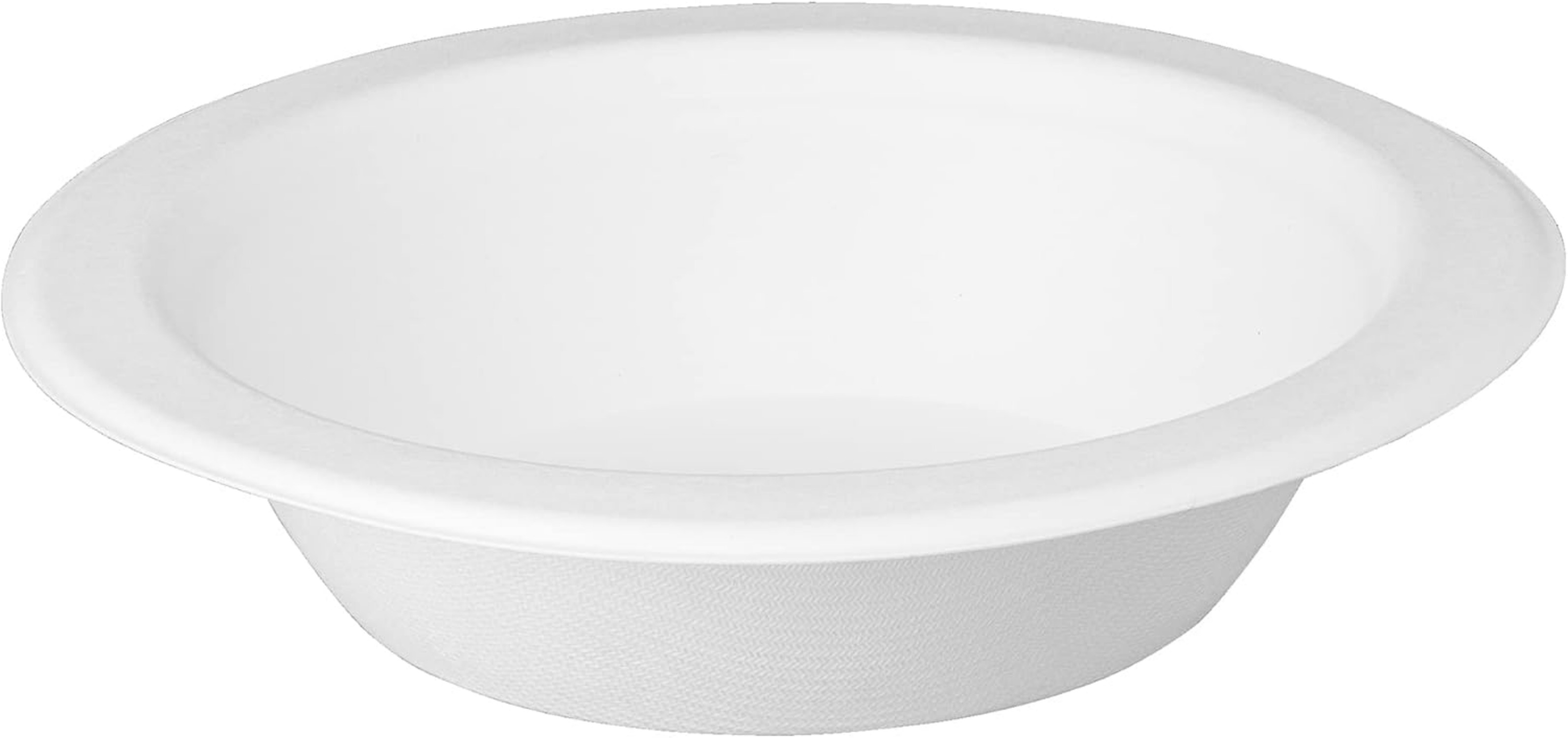 Package [125 Pack 100 Compostable White Paper Bowls, 16 oz. HeavyDuty