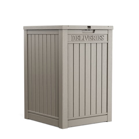EasyUp Package Delivery Box Outdoor with Lockable Secure Waterproof & UV-Resistant,Anti-Theft Parcel Large Double Wall Resin Outdoor Package Delivery for Porches, Patios,Curbside