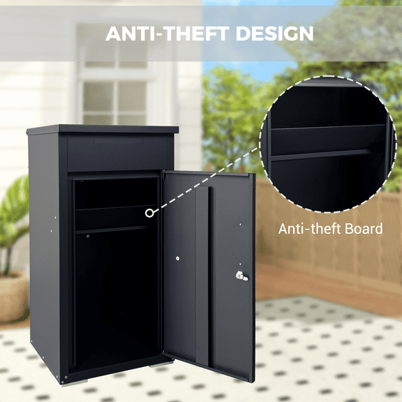 Package Delivery Box for Outside, Cold-rolled Steel Delivery Box, Outdoor
