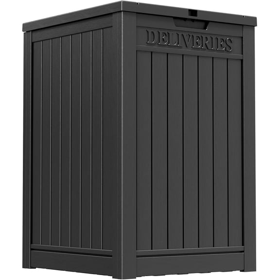 Package Delivery Box for Outside, Outdoor Storage with Lockable Secure, Large Double Wall Resin Outdoor Package Delivery and Waterproof, 48 Gallon