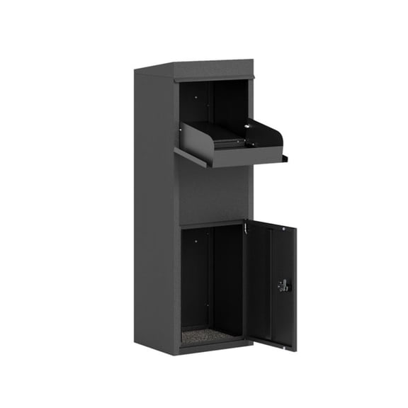 Package Delivery Box with Code Lock, Galvanized Steel Parcel Drop Box for Outdoor Use, Secure Porch Lockbox, Weatherproof Delivery Safe