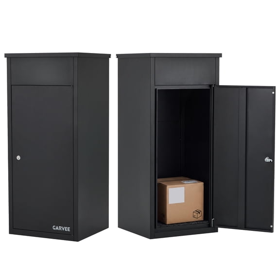 Package Delivery Boxes for Outside,Flip-Top Mailbox with Lock,Extra Large Parcel Drop Boxes for Outside, Waterproof Galvanized Steel Mailbox,Anti-Theft Parcel Drop Boxes