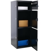 Package Delivery Boxes for Outside, Freestanding Express Mail Parcel Box with Locking Letterbox Drop and Multi Compartments, Extra Large Weather-Proof Parcel Mailbox for House Porch, Curbside
