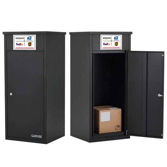 Package Delivery Boxes for Outside, Mailbox for Parcel with Lock, Galvanized Steel Package Drop Box with Anti-Theft Design, Weather-Resistant Package Mailbox for Home and Office