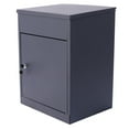 thumbnail image 1 of Package Delivery Boxes for Outside,Extra Large Mailbox,Galvanized Steel Parcel Mailbox,Wall Mounted Lockable Anti-Theft - Black, 1 of 5