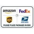 thumbnail image 1 of Package Delivery Sign, Delivery Instructions FedEx Amazon Ups USPS Sign,, 1 of 1