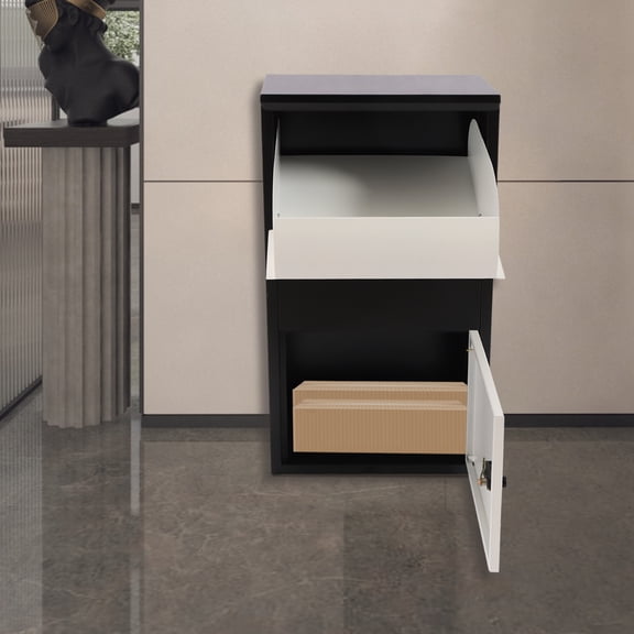 Package Drop Box for Secure Parcel and Mail Delivery, for Small and Medium Sized Packages