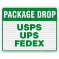 thumbnail image 1 of Package Drop Sign, Ups FedEx USPS Drop Sign,, 1 of 8
