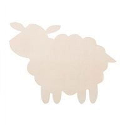 Package Of 10, Sheep #2 Wood Cutout 5 " X 3.75 " For Animal Themed Craft Project