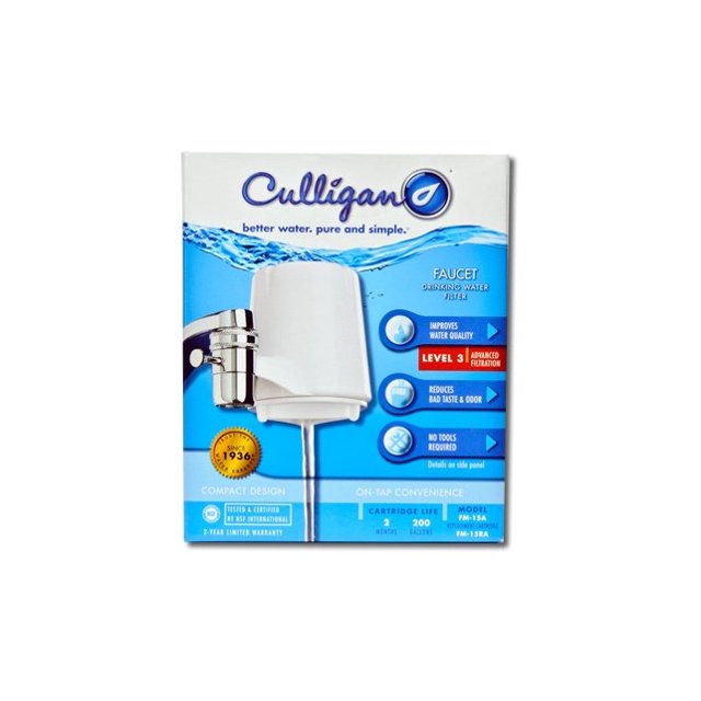 Package Of 3 Culligan FM15 Faucet Mount Water Filter System