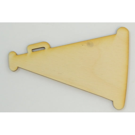 Package Of 50, Megaphone Wood Cutout 4 " X 2.75 "