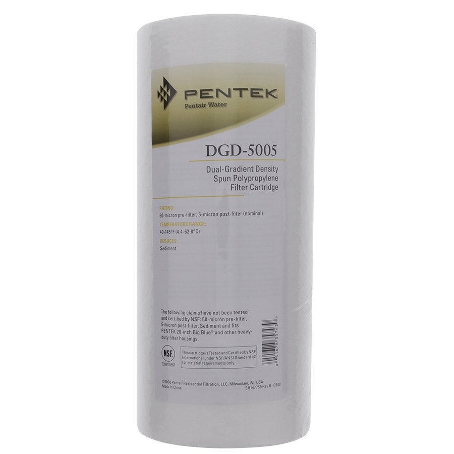 Package Of 6 Pentek DGD5005 Sediment Water Filters 10" x 4.5