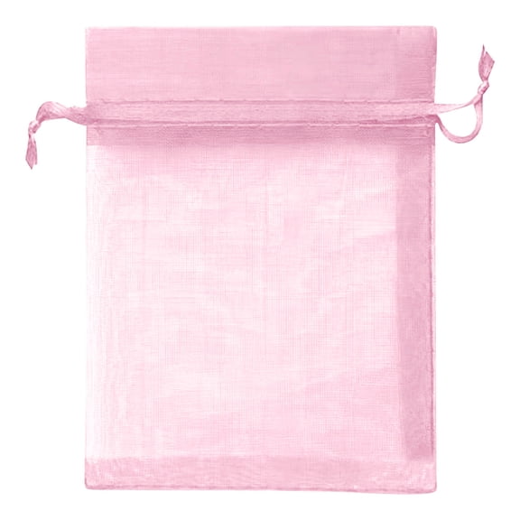 Package Organza Jewelry Bags with Drawstring, Little Mesh Gift Pouches Mini Candy Bags for Small Presents Jewelry Earrings, Party Wedding Gift Bags, 1Pc, Multicolor, 7 Sizes(Pink,9x6.7")