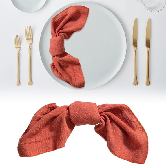 Package Washable Cotton Linen Napkins 16 X 16 Inches Style Napkins Suitable For Wedding Parties Bridal Showers Birthdays Table Decorations