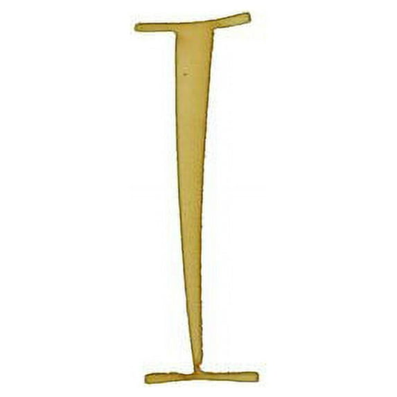 Package of 1, 10 Inch X 1/4 Inch "I" Wood Letters In The Curlz Font For Art & Craft Project, Made in USA