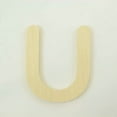 thumbnail image 1 of Package of 1, 12 Inch X 1" Baltic Birch "U" Wood Letters In The Gotham Rounded Font | Thick | Upper Case For Art & Craft Project, Made in USA, 1 of 1