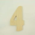thumbnail image 1 of Package of 1, 14 Inch X 3/4" Baltic Birch "4" Plywood Numbers In The Goudy Heavy Font | Thick For Art & Craft Project, Made in USA, 1 of 1