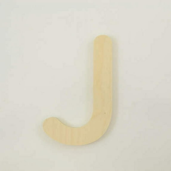 Package of 1, 16 Inch X 1/2" Baltic Birch "J" Wood Letters In The Gotham Rounded Font | Thick | Upper Case For Art & Craft Project, Made in USA
