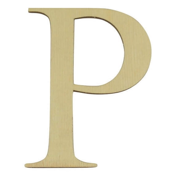 Package of 1, 22 Inch X 3/4" Baltic Birch Rho Greek Letter For Art & Craft Project, Made in USA