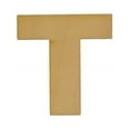 thumbnail image 1 of Package of 1, 5 Inch X 1/8 Inch "T" Wood Letters In The Arial Font For Art & Craft Project, Made in USA, 1 of 1