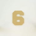 thumbnail image 1 of Package of 1, "6" 14 Inch X 3/4" MDF Numbers In The Collegiate Font | Thick For Art & Craft Project, Made in USA, 1 of 1