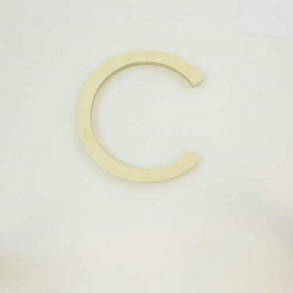 Package of 1, 8 Inch X 1" Baltic Birch "C" Wood Letters In The Century Gothic Font | Thick | Upper Case For Art & Craft Project, Made in USA