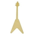 thumbnail image 1 of Package of 1, Jumbo 8. 5" X 18" 1/4" Baltic Birch Plywood Electric Guitar #2 Wood Cutout For Art & Craft Project, Made in USA, 1 of 1