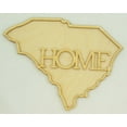 thumbnail image 1 of Package of 1, Large 1/8 Inch South Carolina State Cutouts w/"Home" For Art & Craft Project, Made in USA, 1 of 1