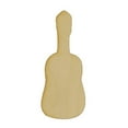 thumbnail image 1 of Package of 1, Large 3.25" x 12" x 0.125" Baltic Birch Plywood Guitar #3 Wood Cutout for Art and Craft Project, Made in USA, 1 of 1