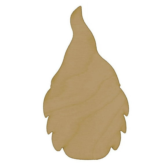 Package of 1, Large 7" x 12" x 0.25" Baltic Birch Plywood Gnome Head Wood Cutout for Art and Craft Project, Made in USA