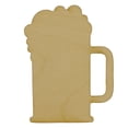 thumbnail image 1 of Package of 1, Medium 6" x 8" x 0.25" Baltic Birch Plywood Foaming Beer Mug Wood Cutout for Art and Craft Project, Made in USA, 1 of 1