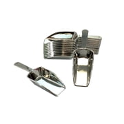 Package of 12 Metallic Silver Hard Acrylic Candy Buffet Scoops for Wedding, Parties, Candy Buffets or Any Special Event