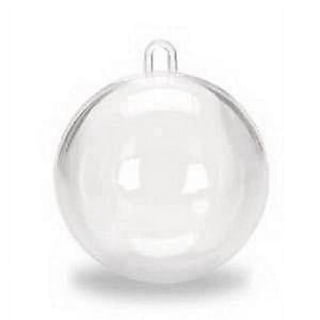 Plastic Ball Ornaments, Shatterproof Ornaments, 65mm Clear Ornament, 2.5 Clear  Ornament, Filliable Ornament, Christmas Ornaments, 6 Count 