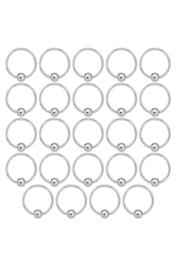Package of 24 Captive Bead Rings 16G Surgical Steel