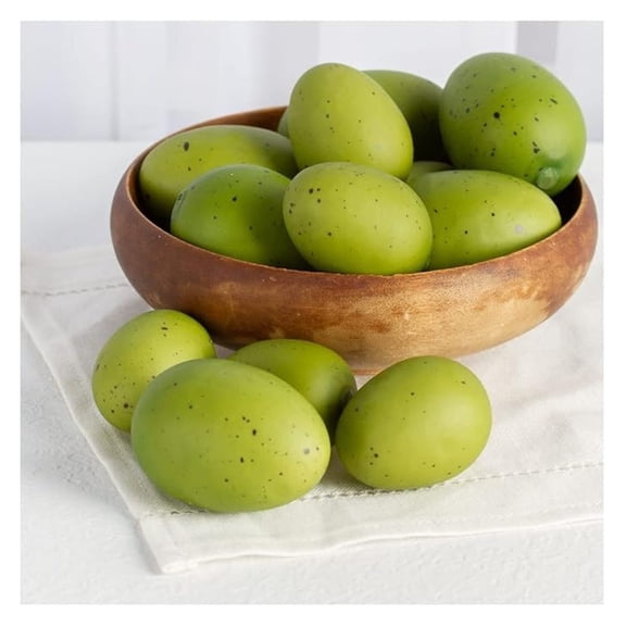 Package of 36 Spring Green Speckled Easter Faux Eggs Easter Eggs for DIY Spring Displays and Easter Baskets