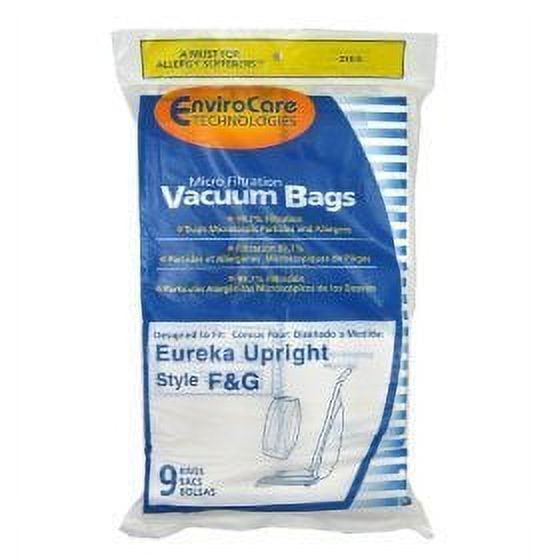 Package of Nine Replacement Eureka F + G Bags (Fits All Koblenz Uprights)